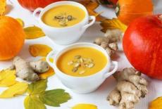 Supa crema de morcovi si dovleac cu ghimbir